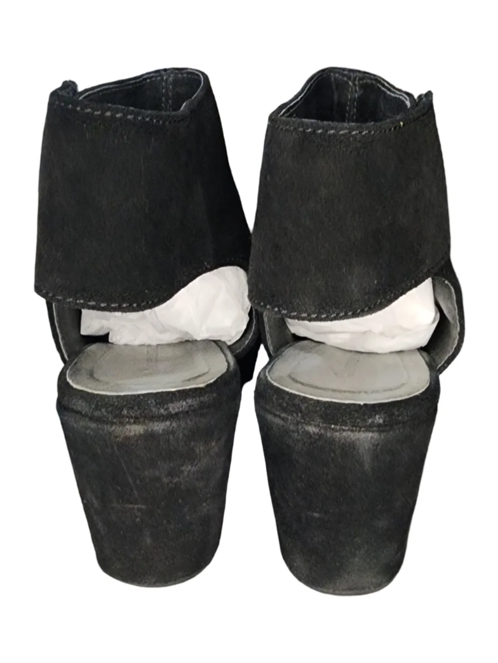 Chocolate Blu White Cutout Wedge Sandals, Womens 8 - Picture 6 of 12